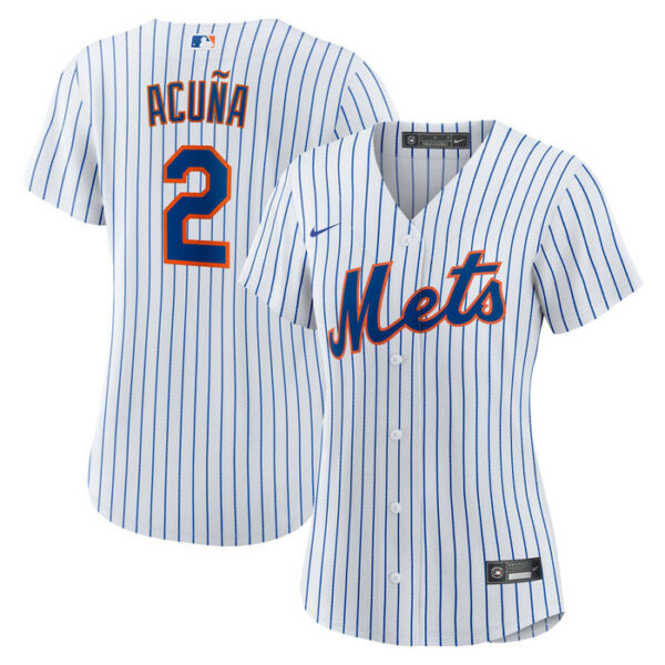 Women's New York Mets Luisangel Acuna Nike White Home Replica Player Jersey