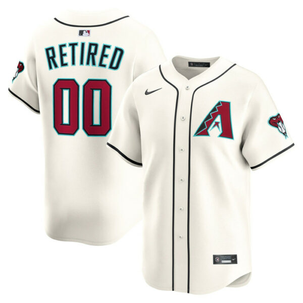 Men's Arizona Diamondbacks Nike Cream Home Limited Pick-A-Player Retired Roster Jersey