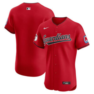 Men's Cleveland Guardians Nike Red Alternate Elite Jersey