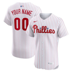 Men's Philadelphia Phillies Nike White Home Elite Custom Jersey