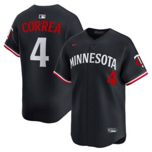 Men's Minnesota Twins Carlos Correa Nike Navy Alternate Limited Jersey