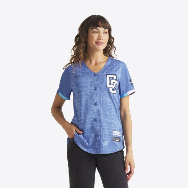 Women's Washington Nationals CJ Abrams Nike Blue 2025 City Connect Limited Jersey