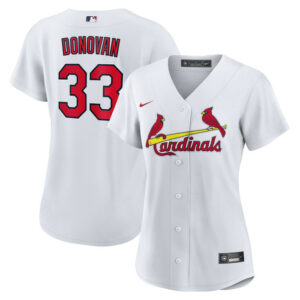 Women's St. Louis Cardinals Brendan Donovan Nike White Home Replica Jersey