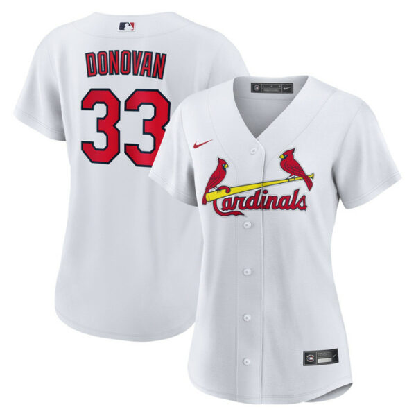 Women's St. Louis Cardinals Brendan Donovan Nike White Home Replica Jersey