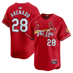 Men's St. Louis Cardinals Nolan Arenado Nike Red City Connect Limited Jersey