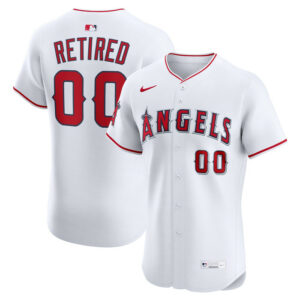 Men's Los Angeles Angels Nike White Home Elite Pick-A-Player Retired Roster Jersey