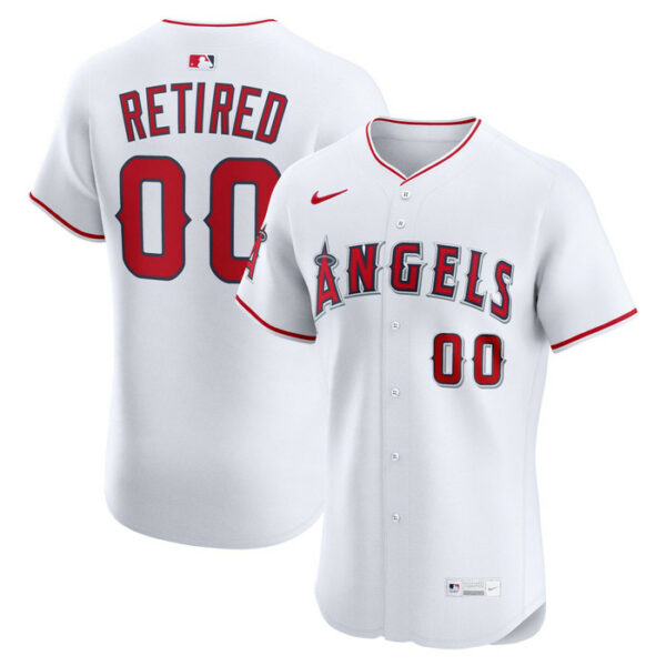 Men's Los Angeles Angels Nike White Home Elite Pick-A-Player Retired Roster Jersey