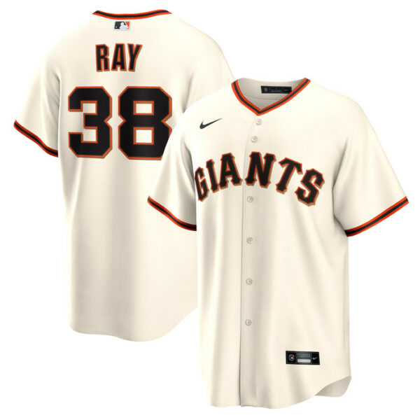 Men's San Francisco Giants Robbie Ray Nike Cream Home Replica Jersey