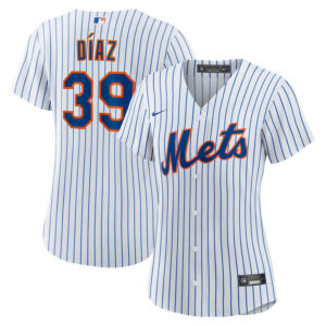 Women's New York Mets Edwin Diaz Nike White Home Replica Jersey