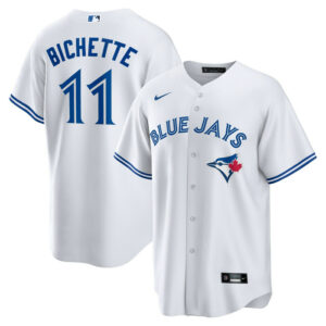 Men's Toronto Blue Jays Bo Bichette Nike White Home Replica Jersey