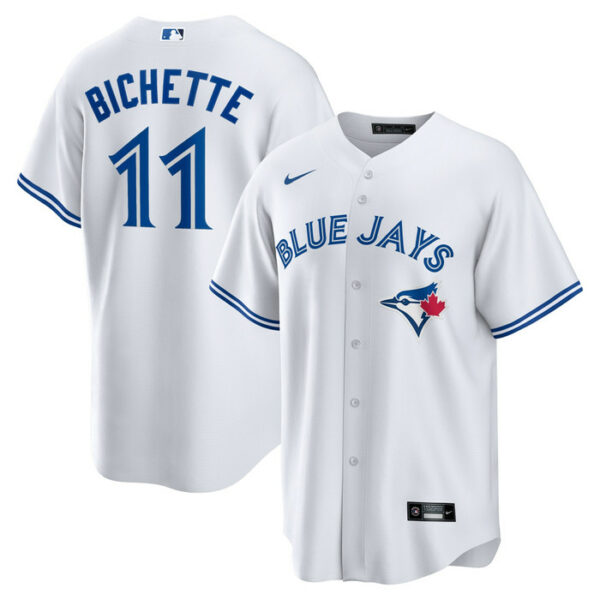 Men's Toronto Blue Jays Bo Bichette Nike White Home Replica Jersey