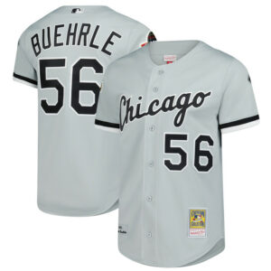 Men's Chicago White Sox Mark Buehrle Mitchell & Ness Gray 2005 Throwback Jersey