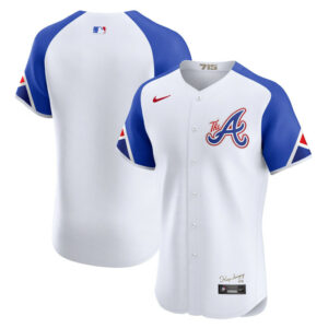 Men's Atlanta Braves Nike White City Connect Elite Jersey