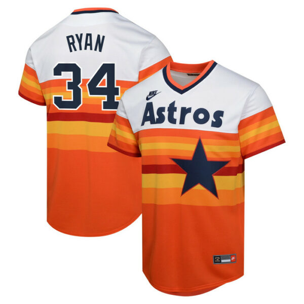 Youth Houston Astros Nolan Ryan Nike White Cooperstown Collection Limited Player Jersey