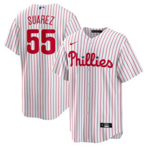 Men's Philadelphia Phillies Ranger Suarez Nike White Home Replica Player Jersey