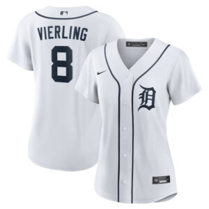 Women's Detroit Tigers Matt Vierling Nike White Home Replica Jersey