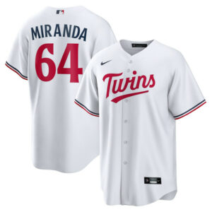 Men's Minnesota Twins Jose Miranda Nike White Home Replica Jersey