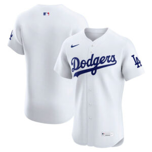 Men's Los Angeles Dodgers Nike White Home Elite Jersey