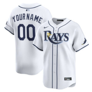 Youth Tampa Bay Rays Nike White Home Limited Custom Jersey
