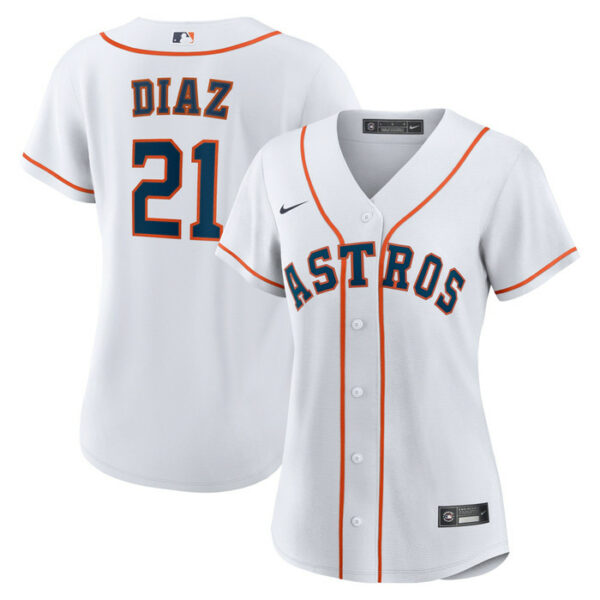 Women's Houston Astros Yainer Diaz Nike White Home Replica Jersey