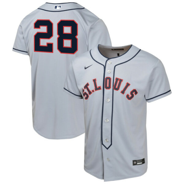 Youth St. Louis Cardinals Nolan Arenado Nike Gray 2024 Rickwood Classic Limited Player Jersey