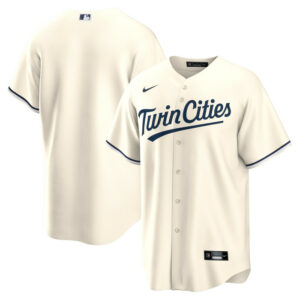 Men's Minnesota Twins Nike Cream Alternate Replica Team Jersey