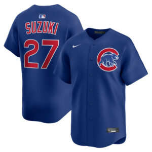 Men's Chicago Cubs Seiya Suzuki Nike Royal Alternate Limited Jersey