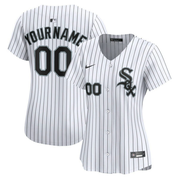 Women's Chicago White Sox Nike White Home Limited Custom Jersey