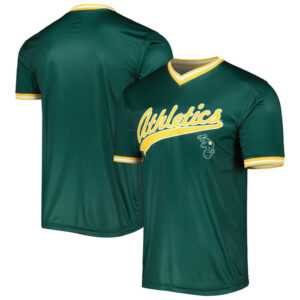 Men's Athletics Stitches Kelly Green Cooperstown Collection Team Jersey