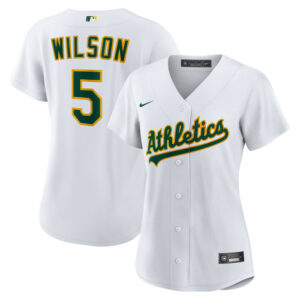 Women's Athletics Jacob Wilson Nike White Home Replica Jersey