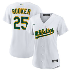 Women's Athletics Brent Rooker Nike White Home Replica Jersey