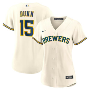 Women's Milwaukee Brewers Oliver Dunn Nike Cream Home Replica Jersey