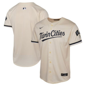 Youth Minnesota Twins Nike Cream Alternate Limited Jersey