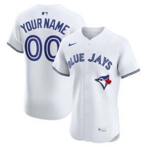 Men's Toronto Blue Jays Nike White Home Elite Custom Jersey