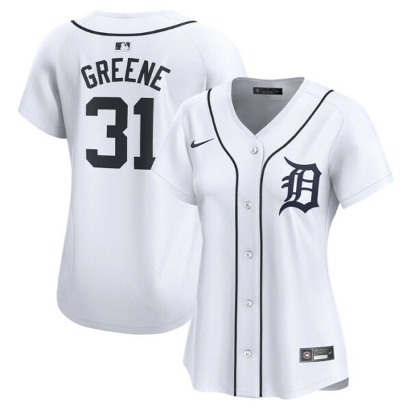 Women's Detroit Tigers Riley Greene Nike White Home Limited Player Jersey