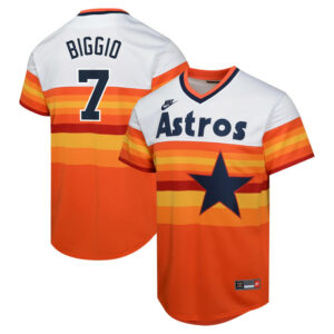 Youth Houston Astros Craig Biggio Nike White Cooperstown Collection Limited Player Jersey