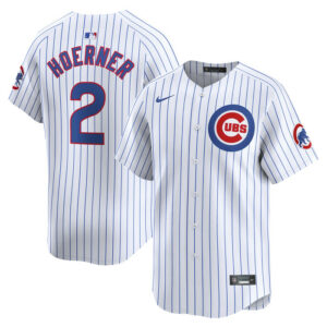 Men's Chicago Cubs Nico Hoerner Nike White Home Limited Player Jersey