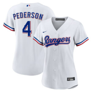 Women's Texas Rangers Joc Pederson Nike White Home Replica Jersey