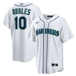Men's Seattle Mariners Victor Robles Nike White Home Replica Jersey