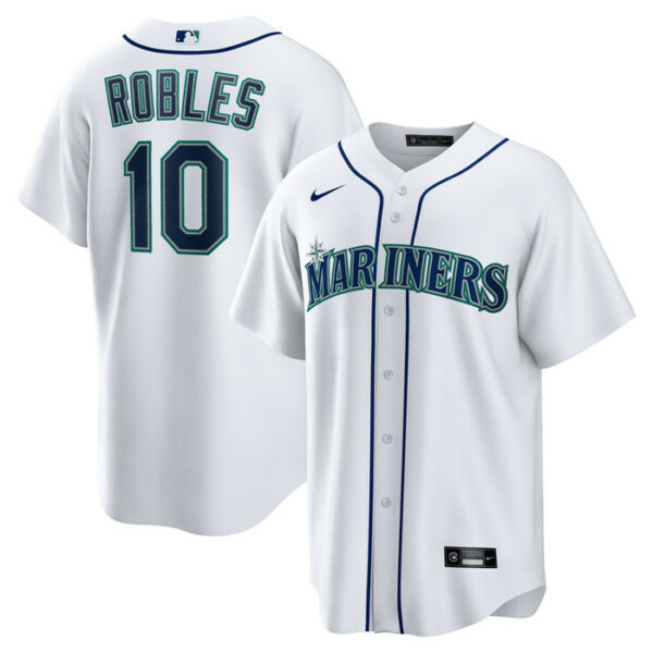 Men's Seattle Mariners Victor Robles Nike White Home Replica Jersey