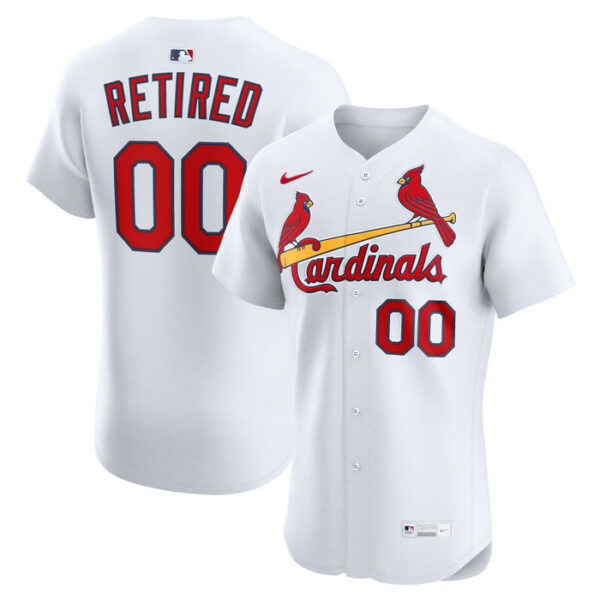 Men's St. Louis Cardinals Nike White Home Elite Pick-A-Player Retired Roster Jersey