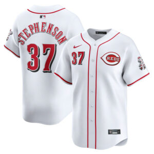 Men's Cincinnati Reds Tyler Stephenson Nike White Home Limited Player Jersey