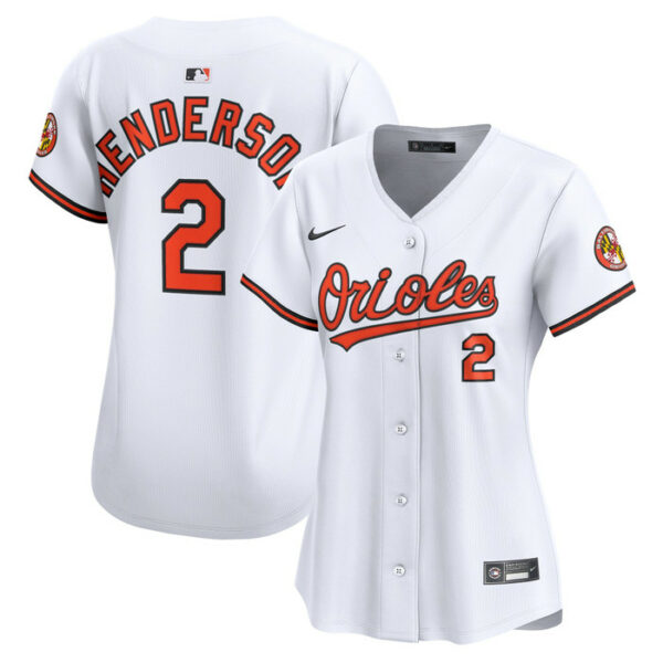 Women's Baltimore Orioles Gunnar Henderson Nike White Home Limited Player Jersey