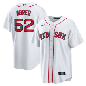 Men's Boston Red Sox Wilyer Abreu Nike White Home Replica Jersey