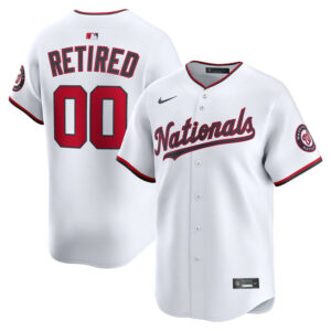 Men's Washington Nationals Nike White Home Limited Pick-A-Player Retired Roster Jersey