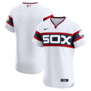 Men's Chicago White Sox Nike White Alternate Vapor Premier Elite Patch Jersey