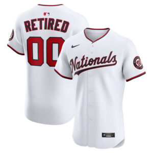 Men's Washington Nationals Nike White Home Elite Pick-A-Player Retired Roster Jersey