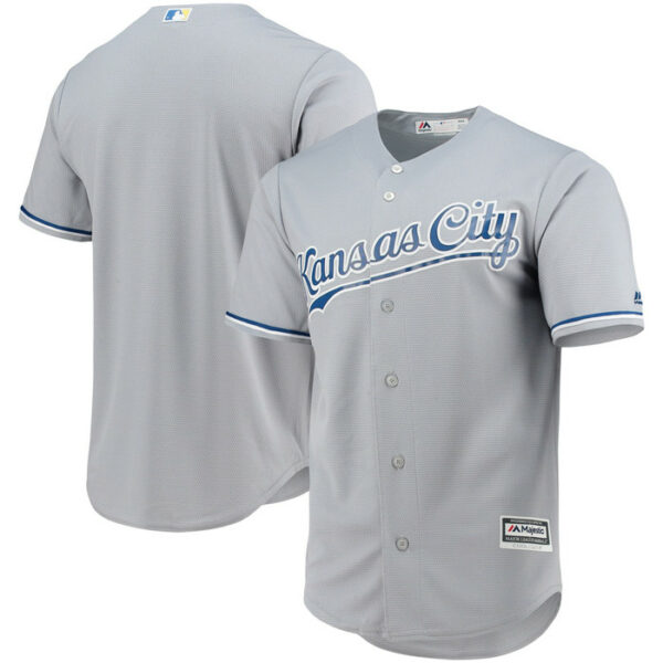 Men's Kansas City Royals Majestic Gray Team Official Jersey