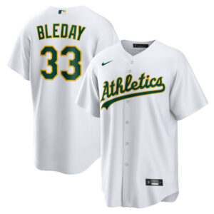 Men's Athletics JJ Bleday Nike White Home Replica Jersey