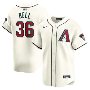 Men's Arizona Diamondbacks Josh Bell Nike White Home Limited Player Jersey